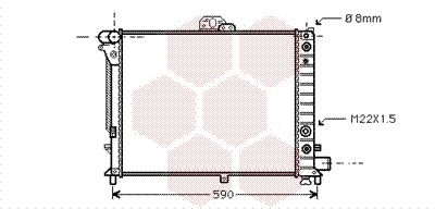 VAN WEZEL Radiaator,mootorijahutus 47002012